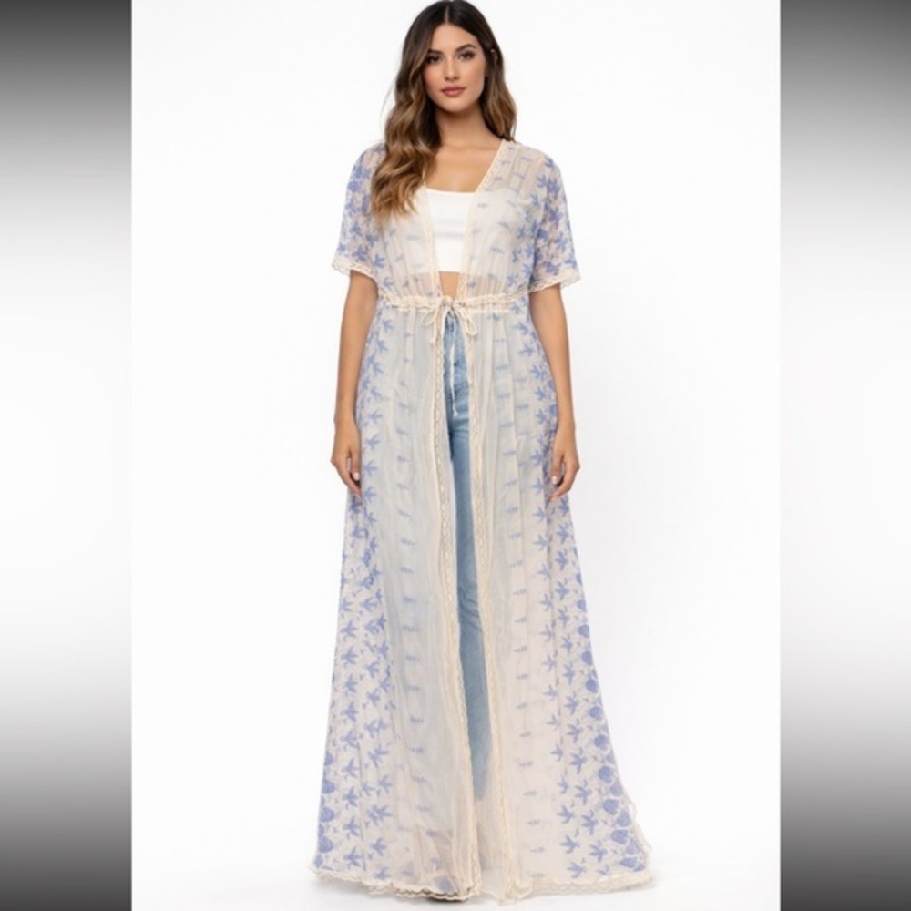 TOPSHOP NWT boho coverup / duster 
Woman’s medium